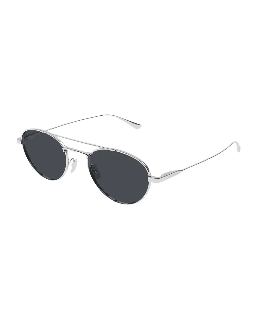 Saint Laurent 51mm Metal Aviator Sunglasses