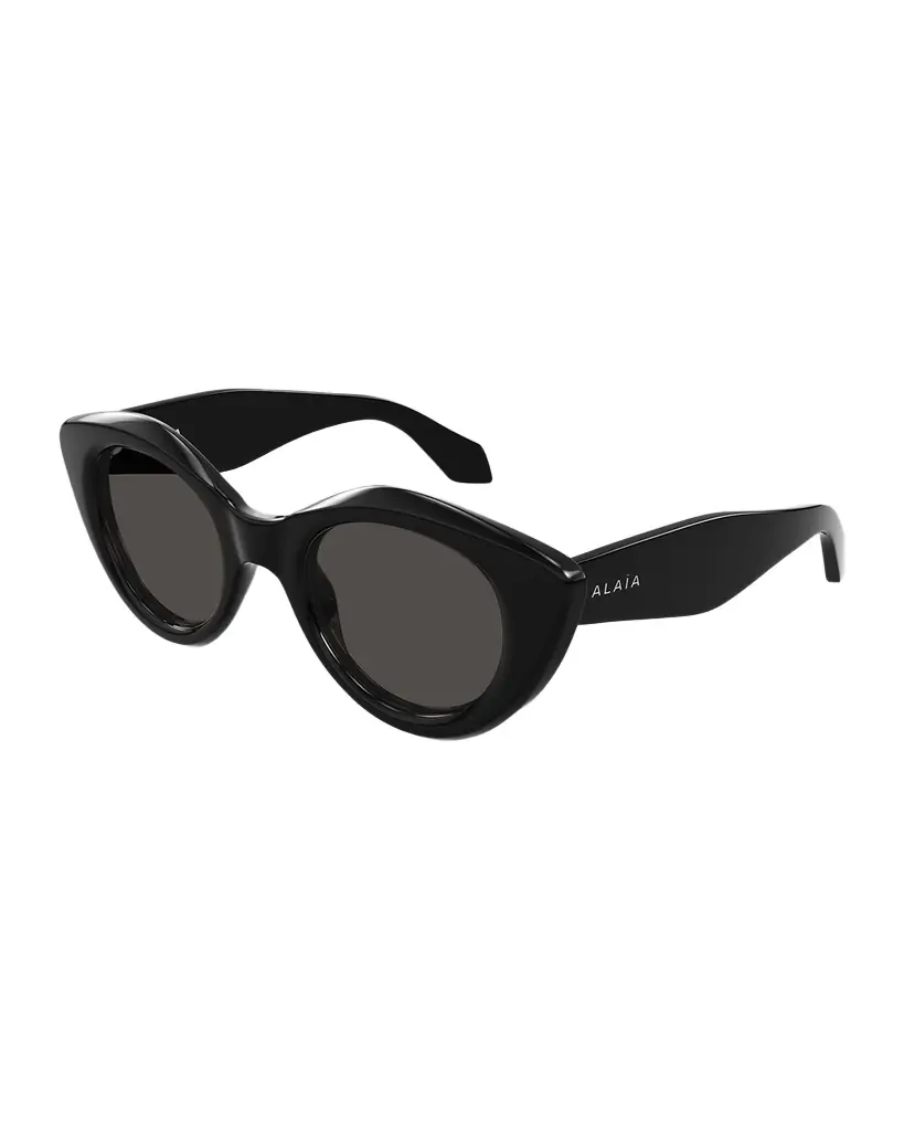ALAIA 60mm Rounded Cat-Eye Sunglasses