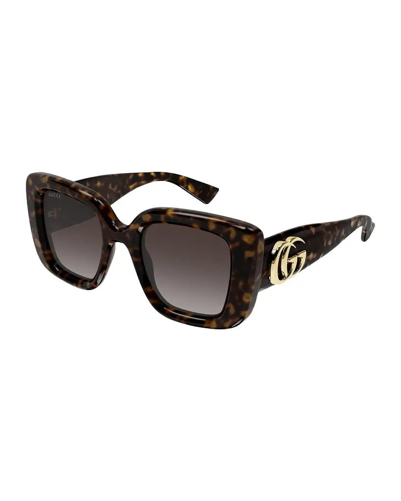 Gucci GG Bag 50mm Acetate Butterfly Sunglasses