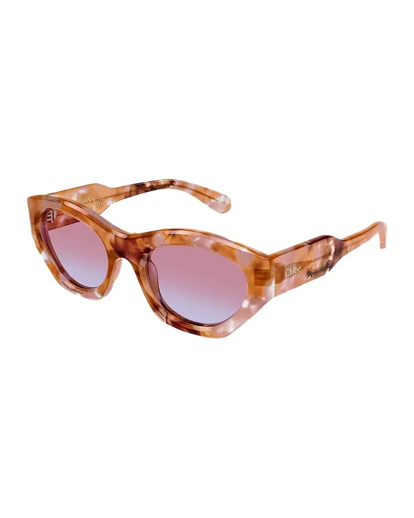 Chloe Havana 67mm Cat-Eye Sunglasses