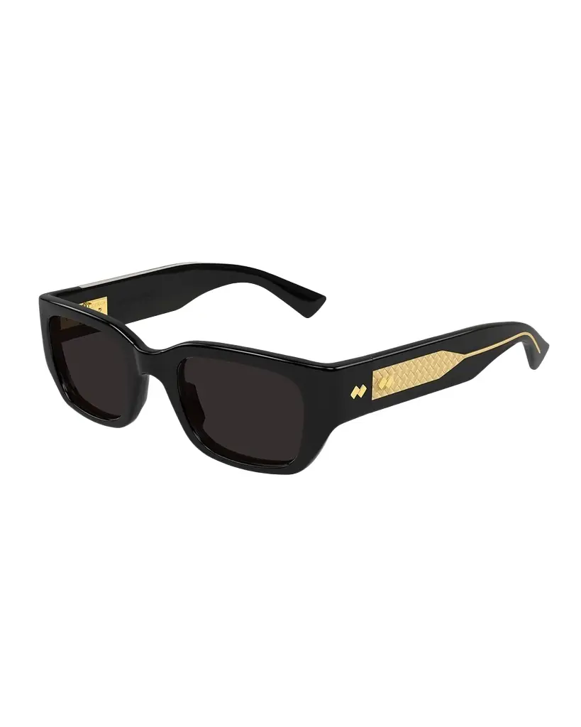 Bottega Veneta Men 's Bv1400s-001 Acetate Rectangle Sunglasses