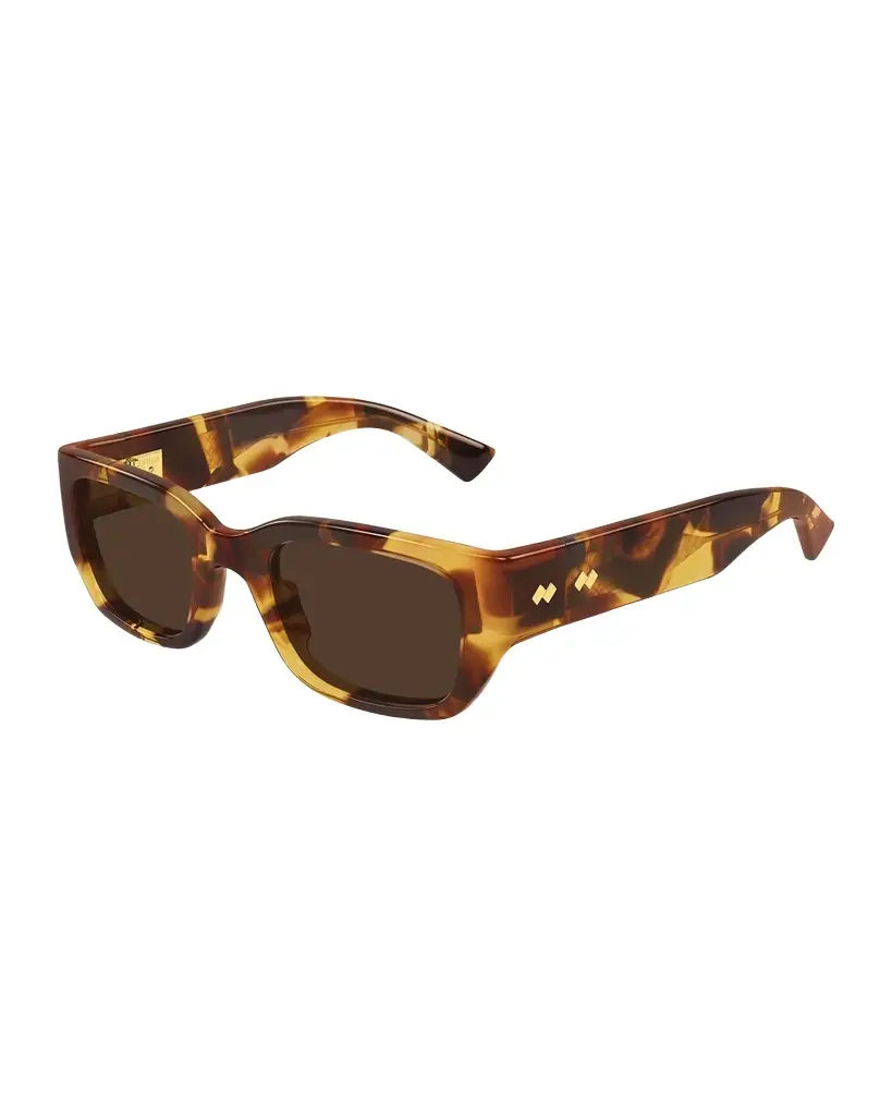 Bottega Veneta Men 's Bv1400s-002 Intrecciato Acetate Rectangle Sunglasses