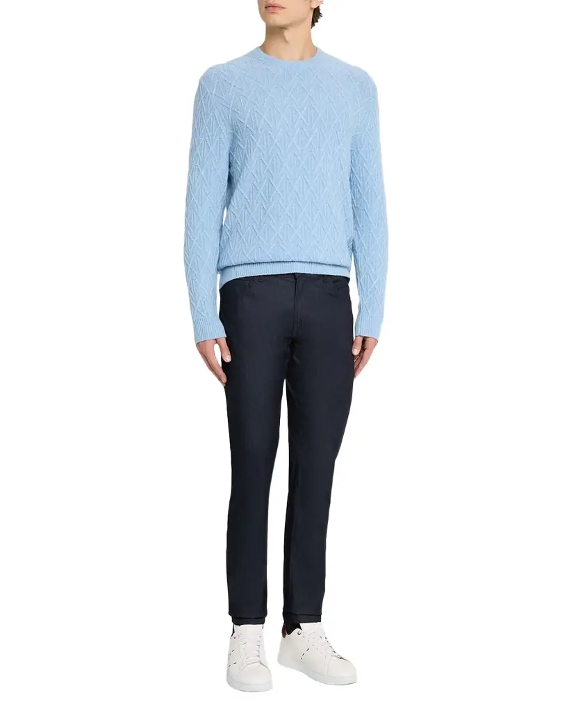 KNT Men 's Dark-Wash Denim Slim Fit Stretch Jeans