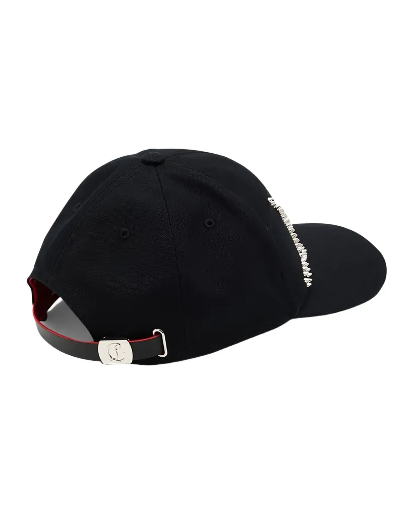 Christian Louboutin Men 's Enky Loubishow Canvas Baseball Cap