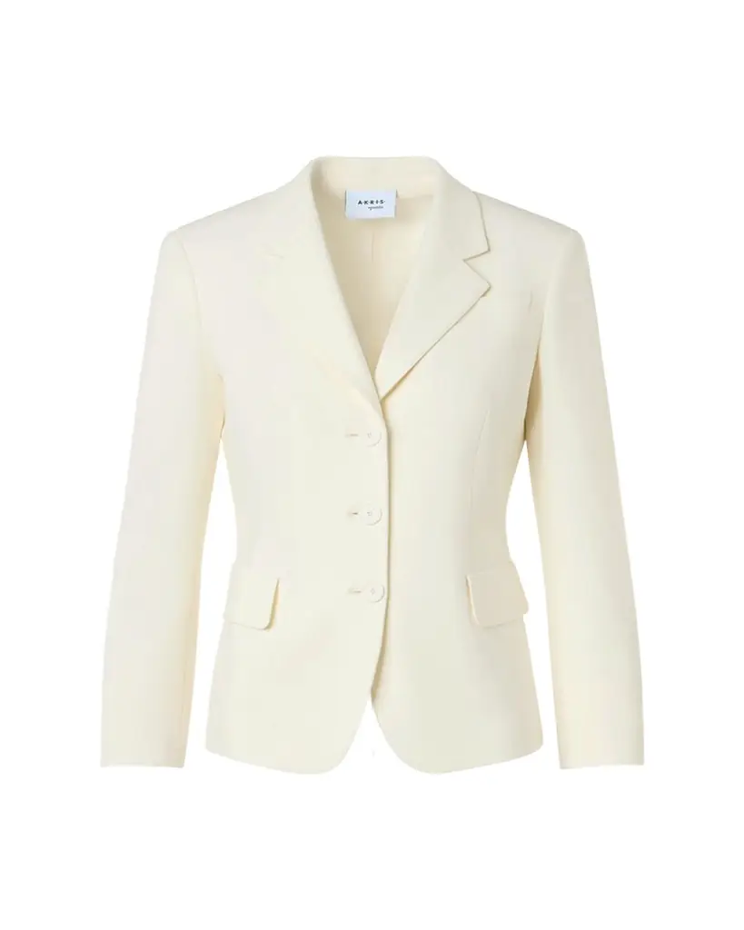 Akris punto Single-Breasted Boyfriend Blazer