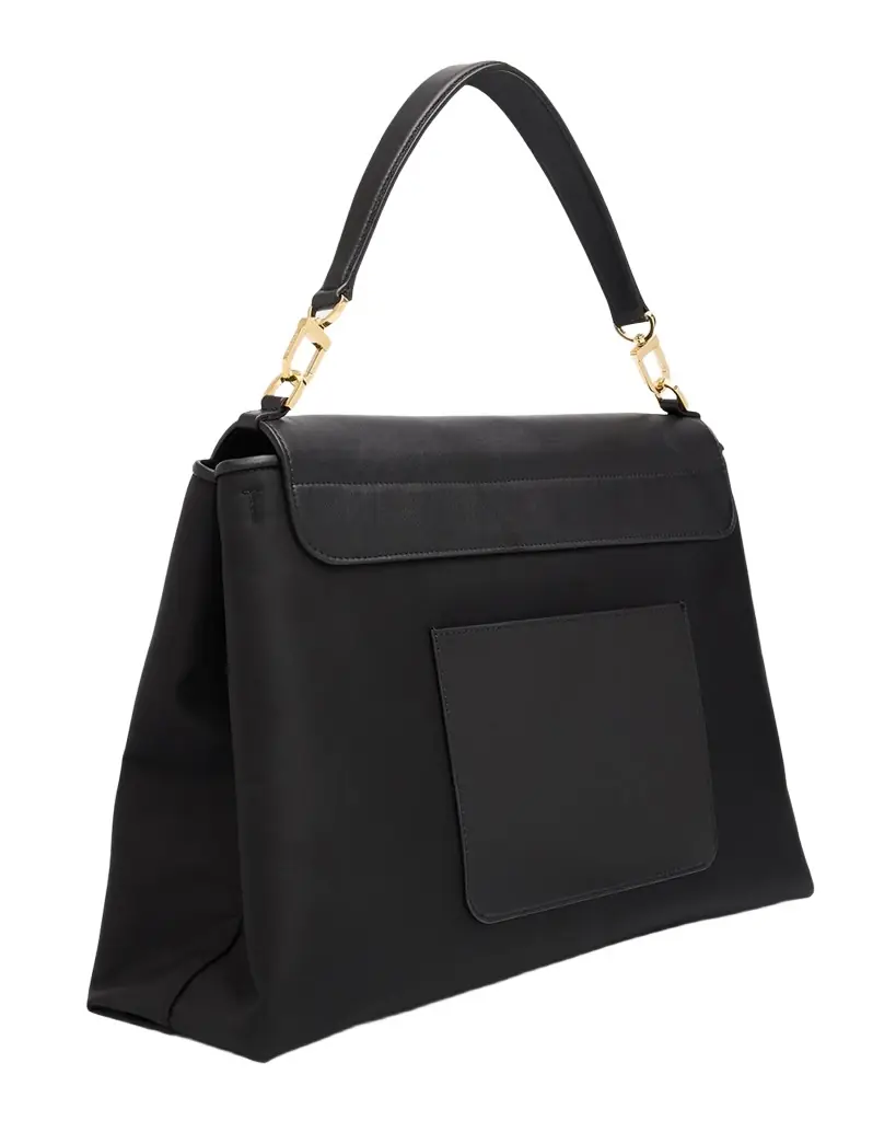 Toteme T-Lock Nylon Satchel Bag