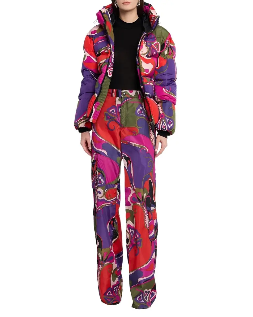 Pucci Orchidee Print Cargo Pants