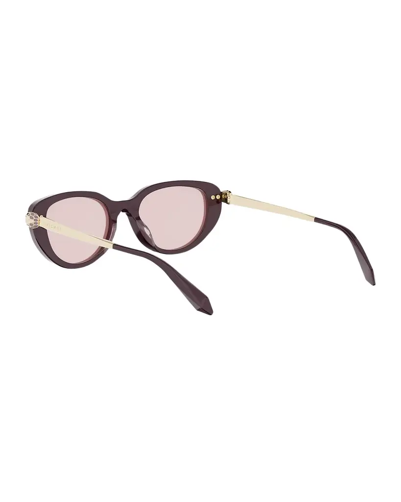 BVLGARI Serpenti Forever Acetate Oval Sunglasses