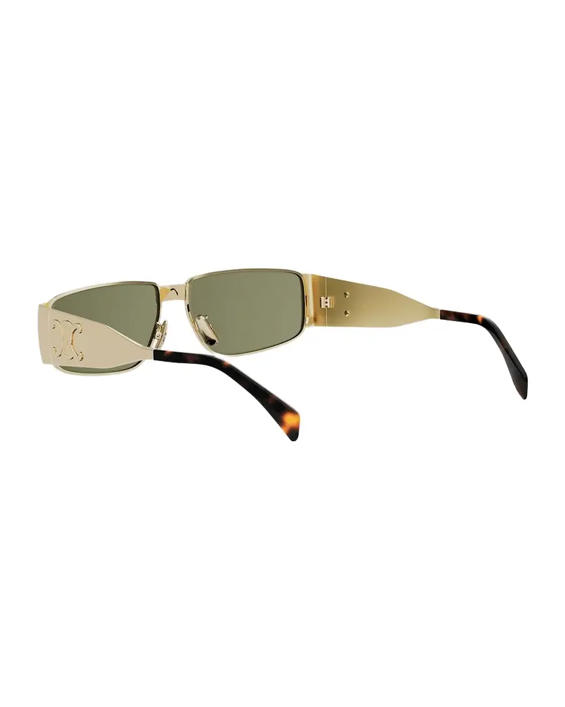 Celine Triomphe 59mm Metal Rectangular Sunglasses
