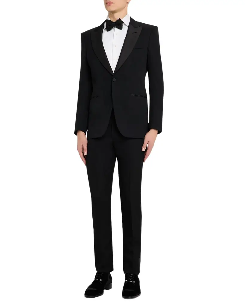 TOM FORD Men 's Wool Grain de Poudre Evening Jacket