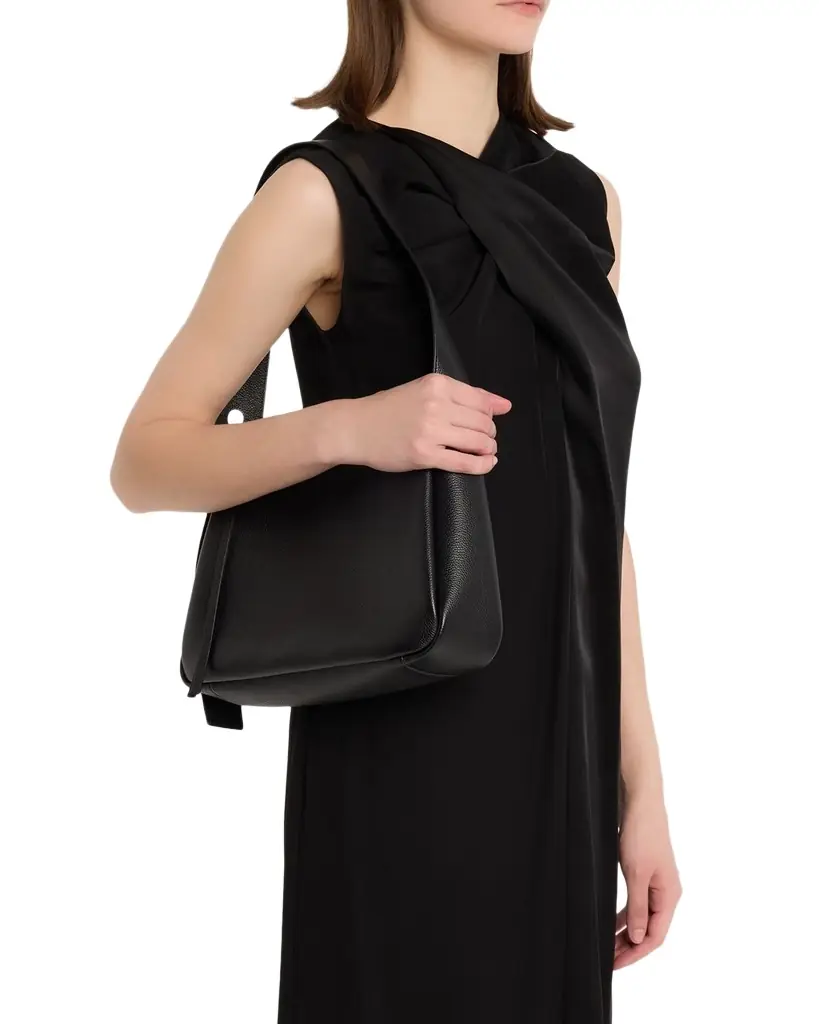 Tory Burch Romy Pebbled Leather Shoulder Bag
