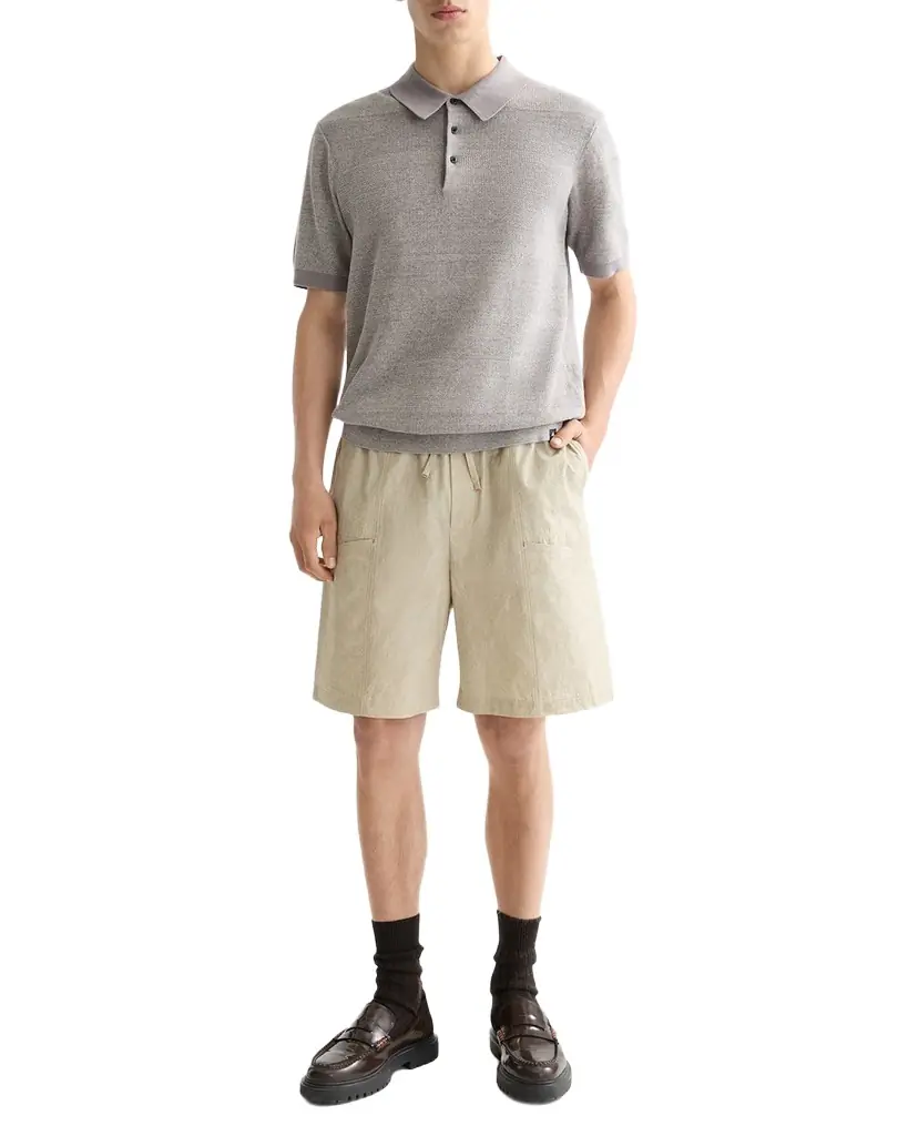 Scotch & Soda Men 's Cotton Knit Tonal Stripe Classic-Fit Polo Shirt