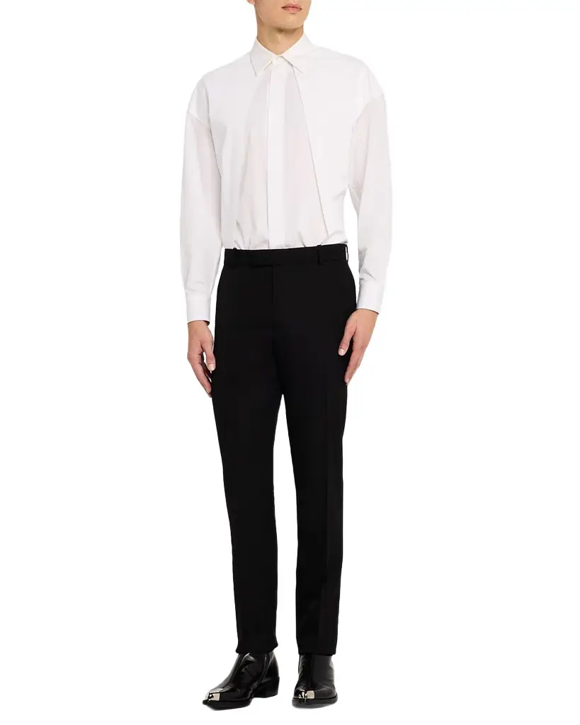 McQueen Men 's Wool Cigarette Pants