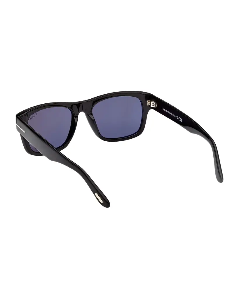 TOM FORD Smith 55mm Rectangular Sunglasses