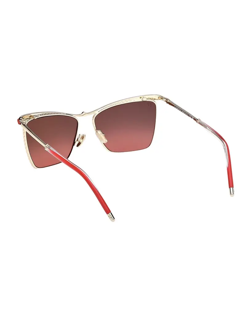 Christian Louboutin Hot Chick LB0020 56mm Metal Square Sunglasses