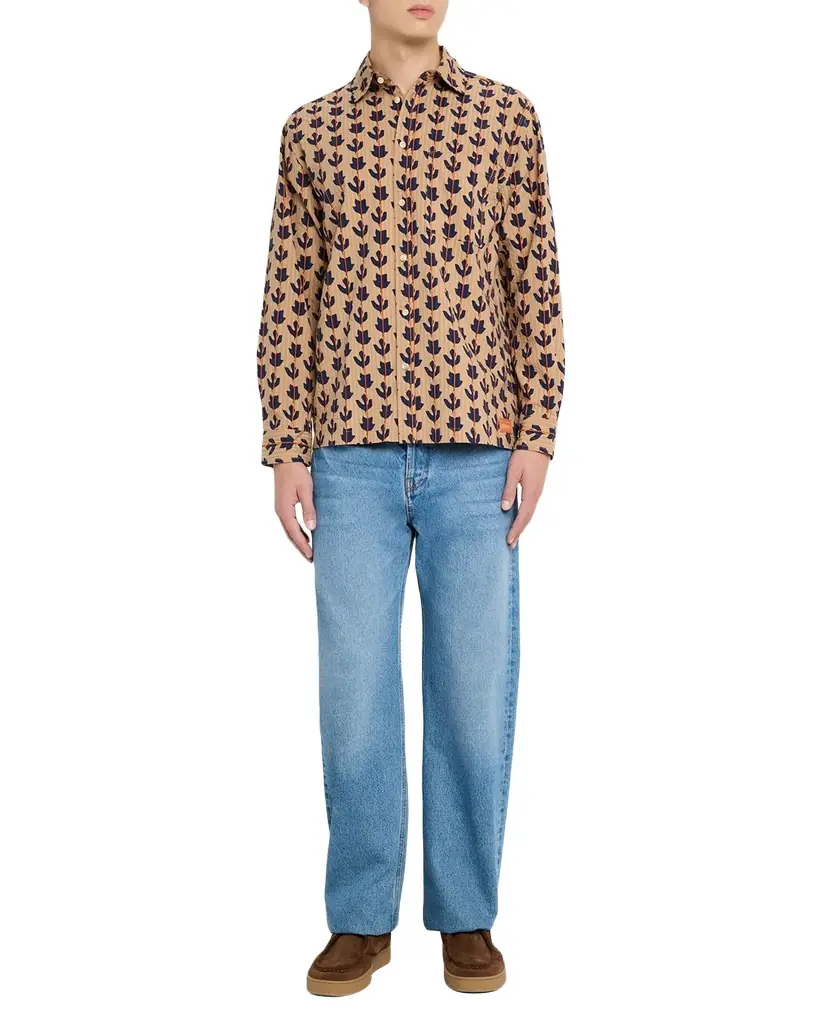 Scotch & Soda Men 's Cotton Structured Stripe Button-Down Shirt