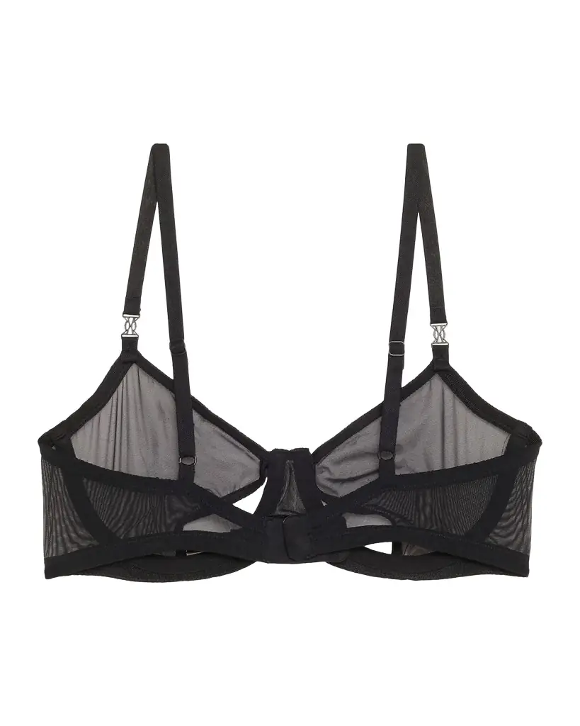 Kiki De Montparnasse Brienne Cutout Mesh Balconette Bra
