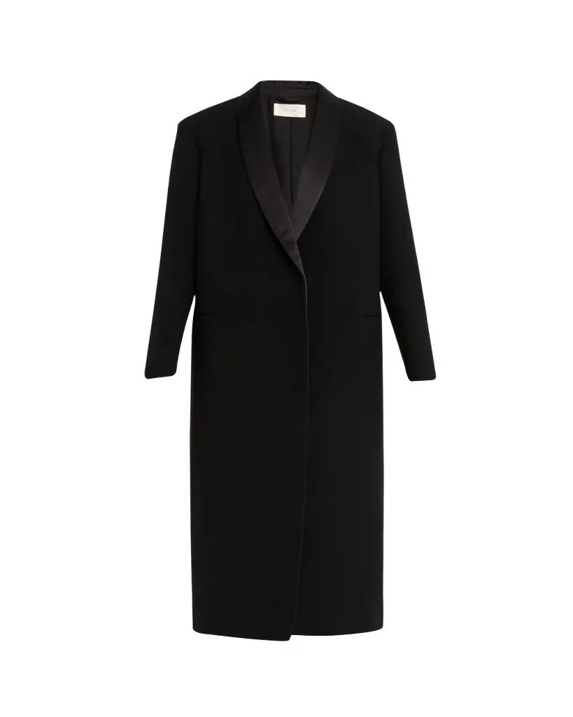THE ROW Erdene Single-Breasted Wool Long Coat