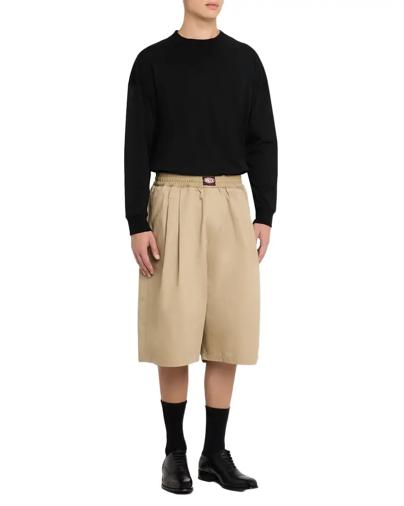 Willy Chavarria Men 's Orale Oversized Pleated Shorts