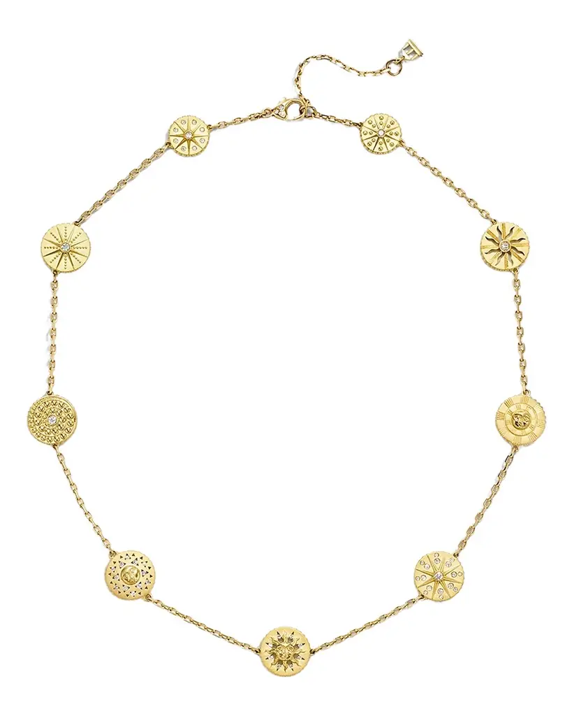 Temple St. Clair 18K 9 Motif Orbit Necklace