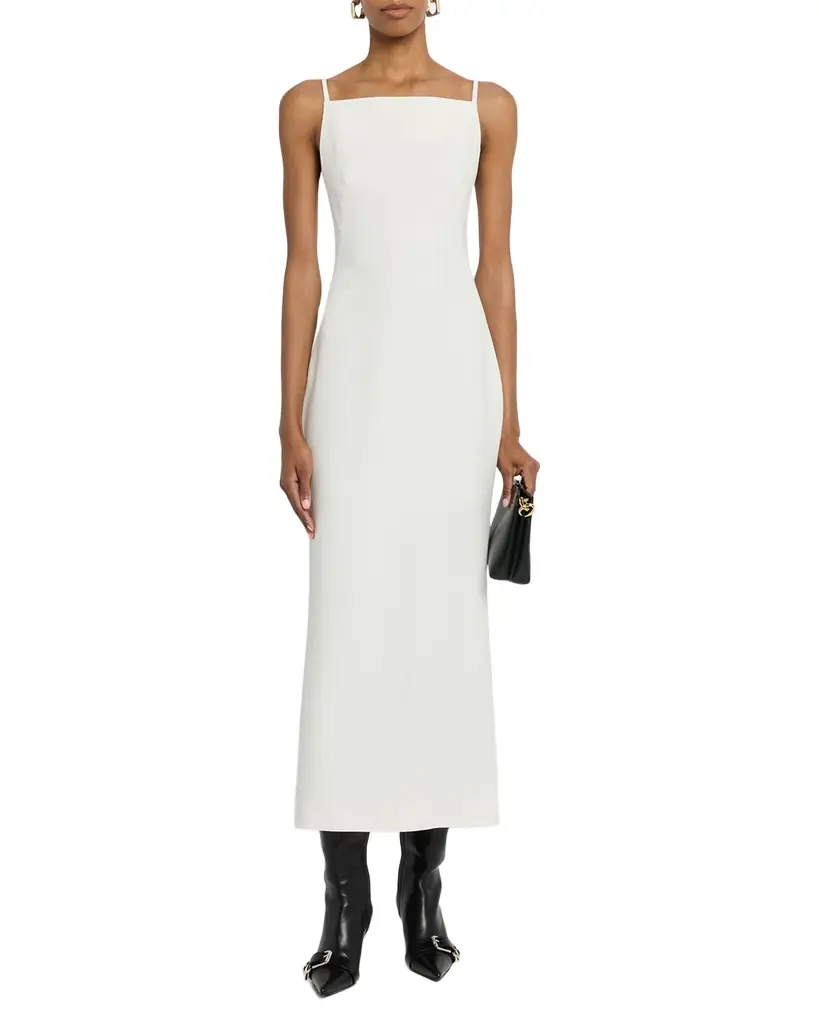 Givenchy Square Neckline Sleeveless Long Dress