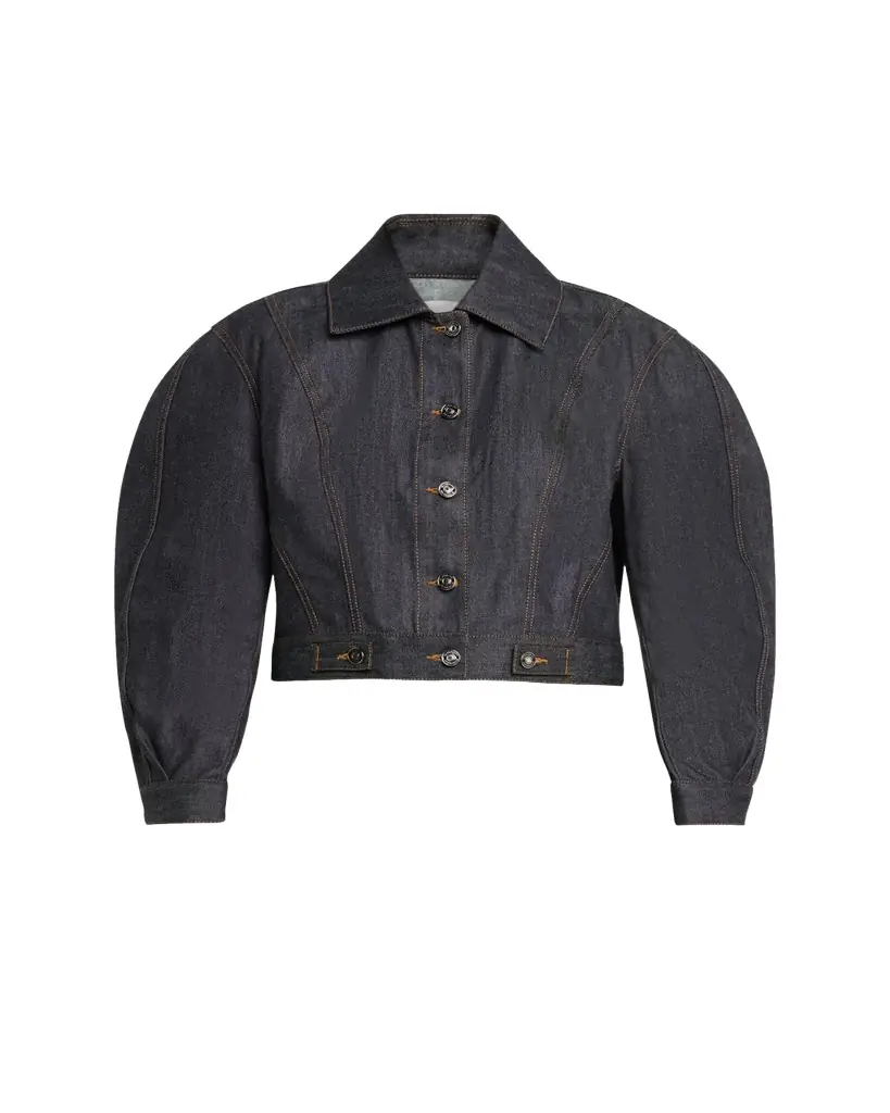 Givenchy Reversed Raw Denim Cocoon Jacket