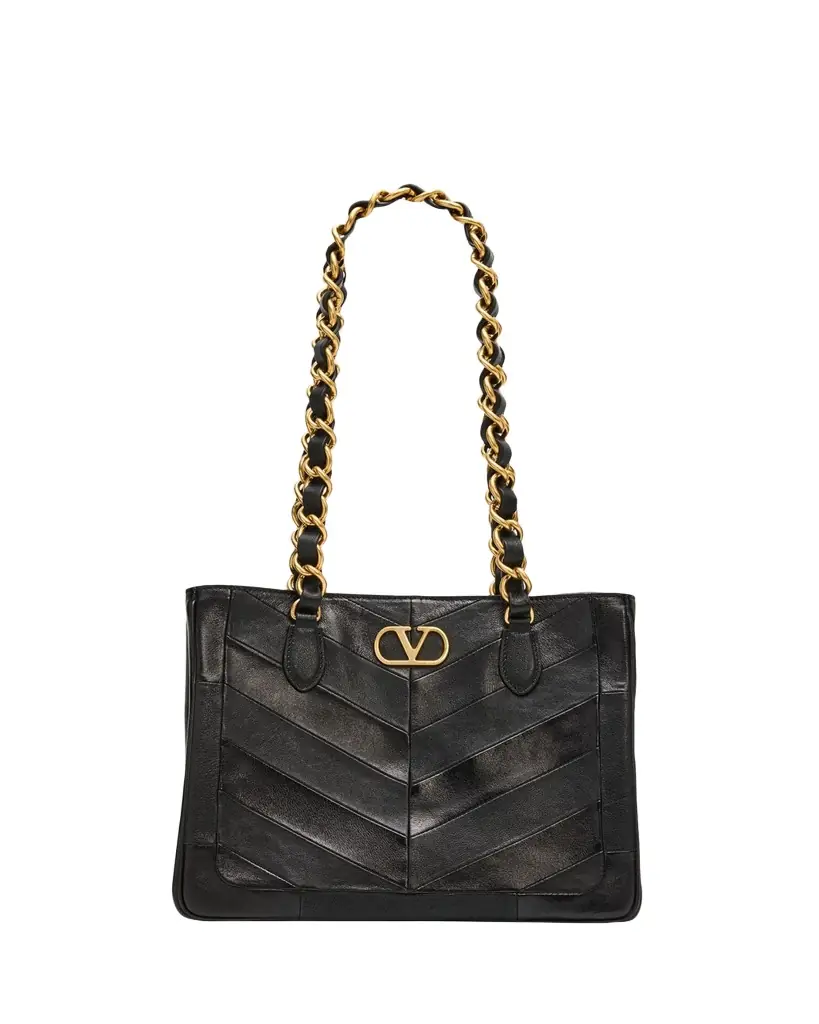 Valentino Garavani Laseine Small Nappa Leather Shopping Bag