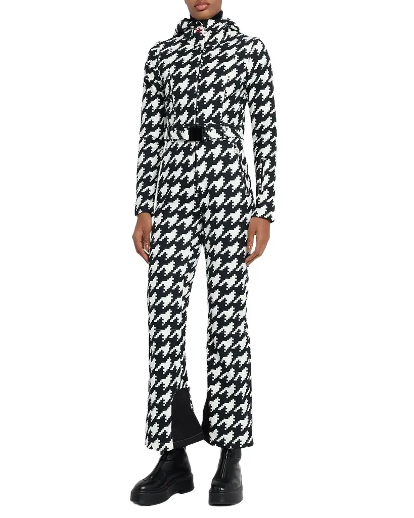 Perfect Moment Tignes Houndstooth Hooded Ski Suit