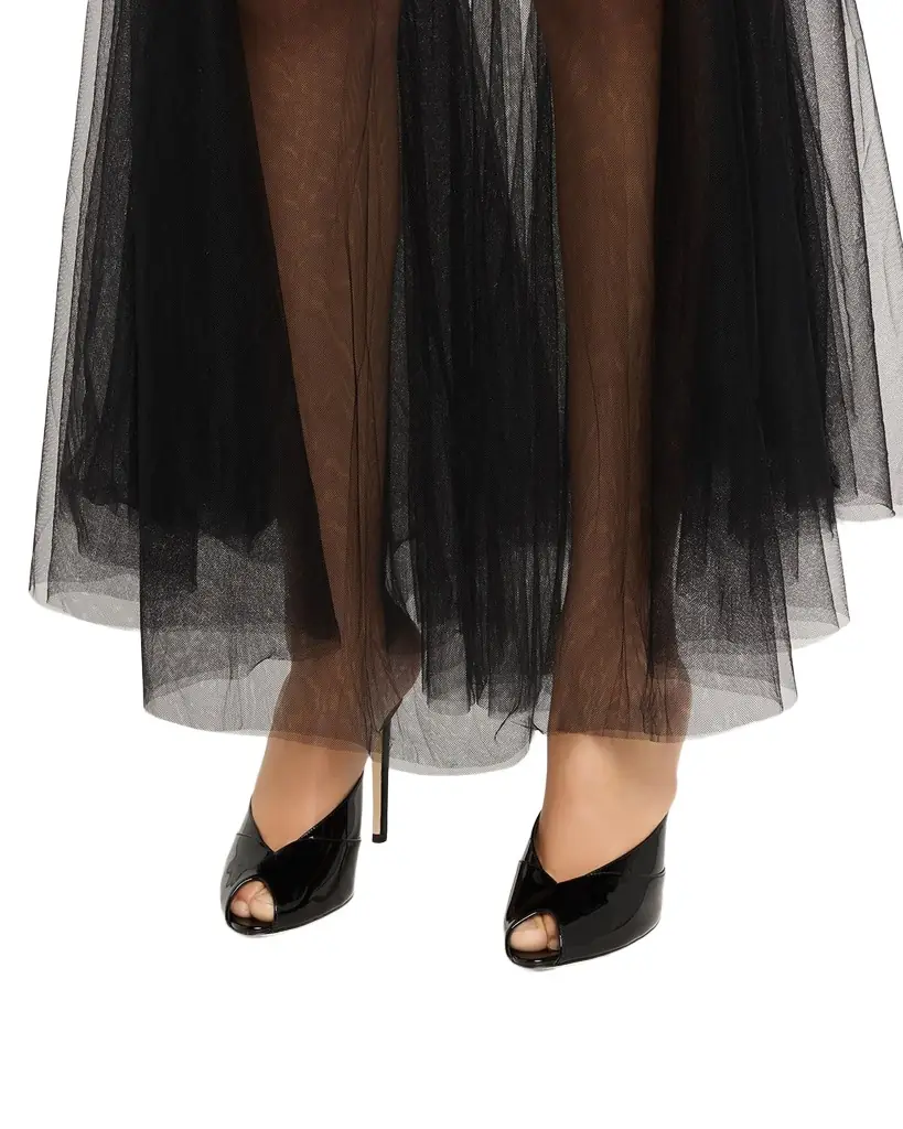 Jimmy Choo 100mm Brigitte Patent Leather Peep-Toe Mules