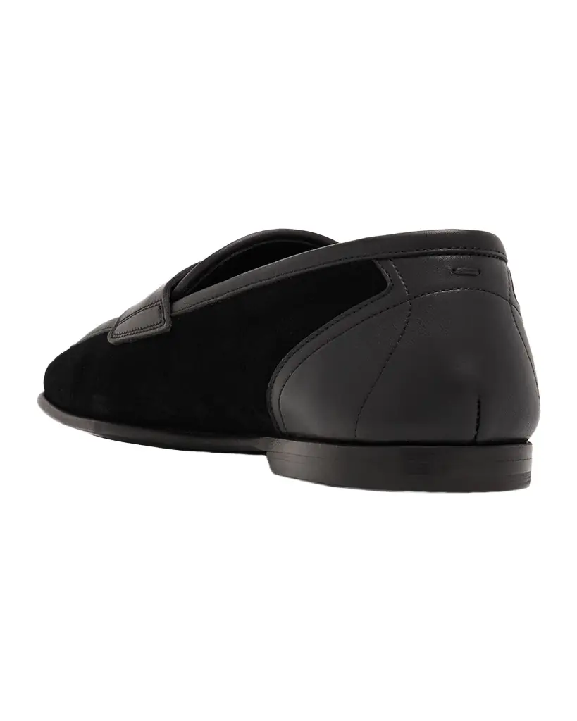 Dolce & Gabbana Men 's Split Calfskin Penny Loafers