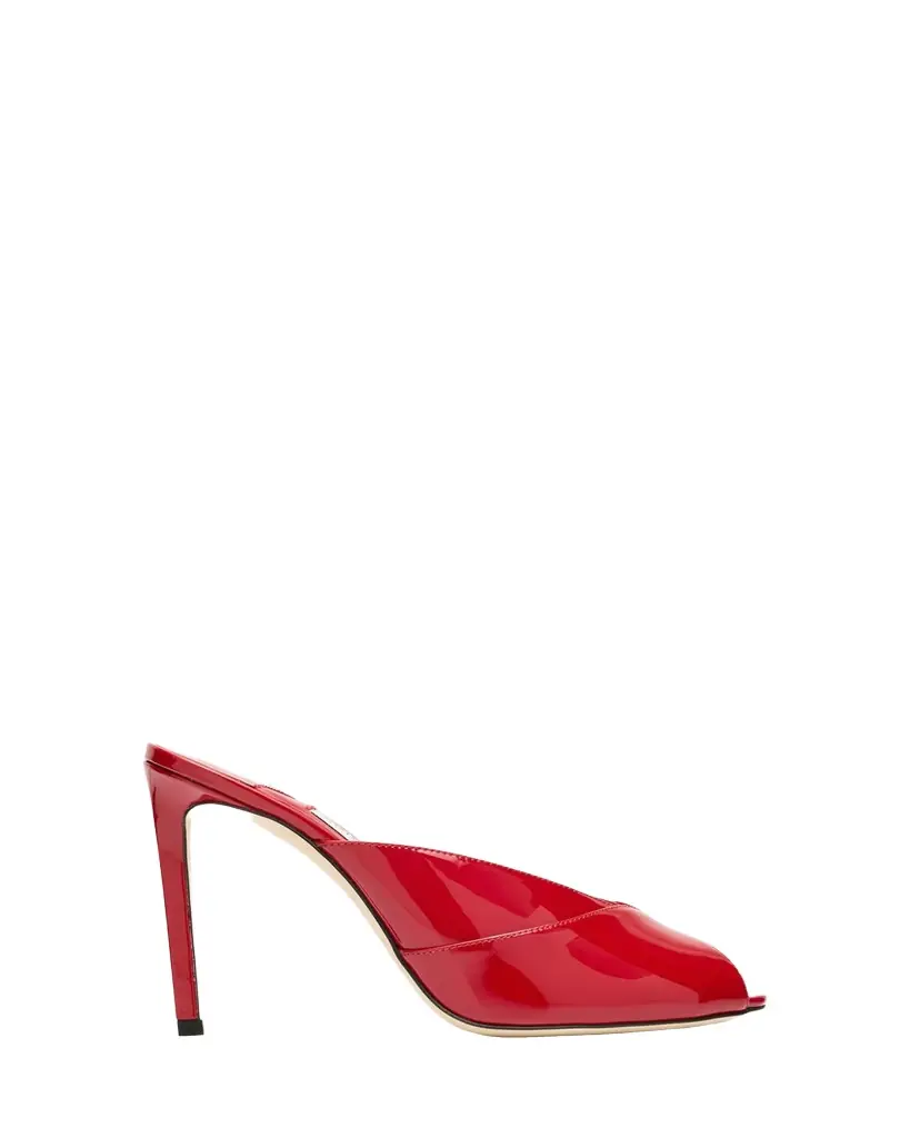 Jimmy Choo Brigitte 100mm Patent Leather Mule Pumps