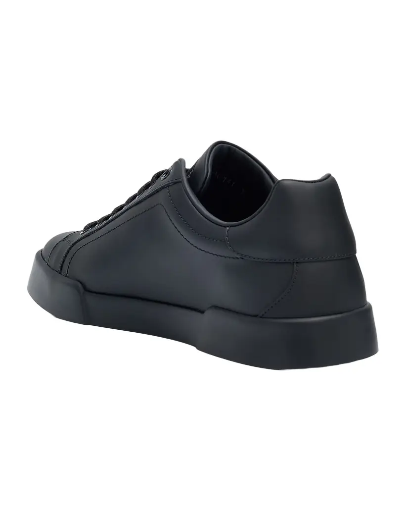 Dolce & Gabbana Men 's Portofino Light Strobel Calfskin Low-Top Sneakers
