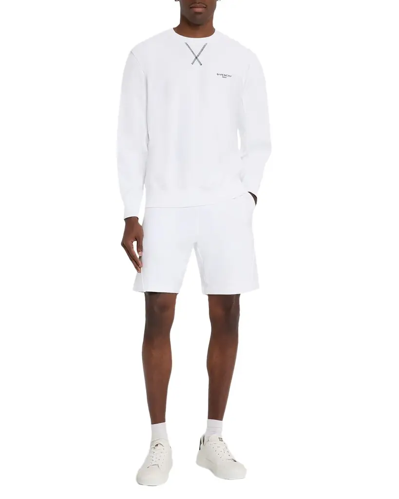 Givenchy Men 's Couture Seam Cotton Fleece Bermuda Shorts