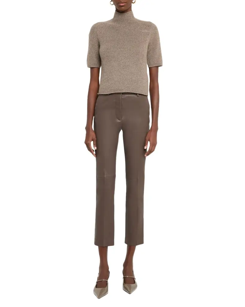 Joseph Coleman Cropped Leather Pants