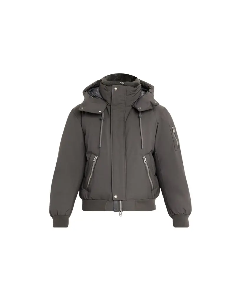 Mackage Men's Iker-Z 2-in-1 Down Bomber with Removable Shearling Bib
