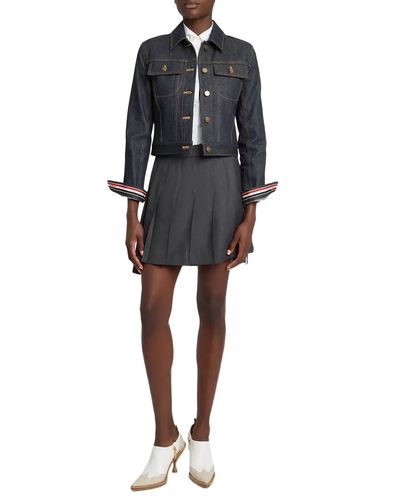 Thom Browne Shrunken Denim Jacket