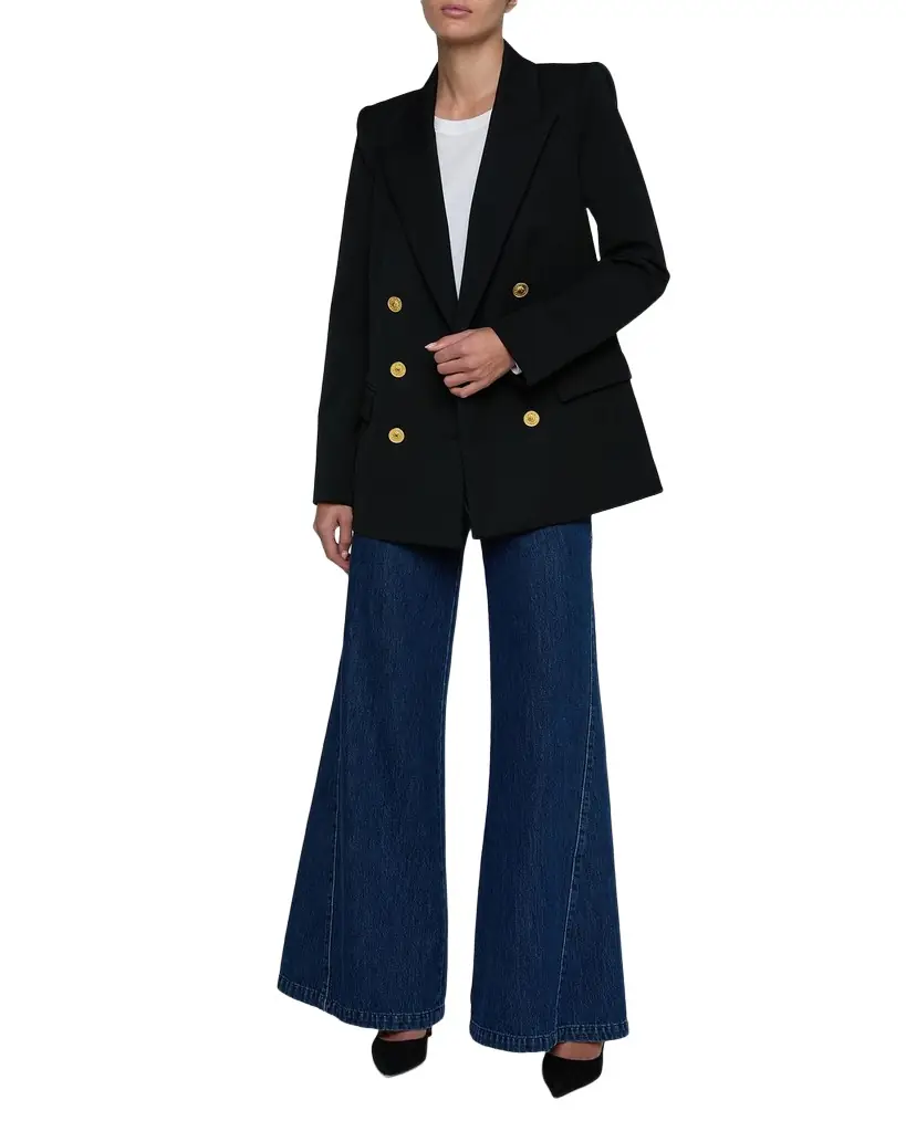 L 'Agence Cambrie Oversized Double-Breasted Blazer