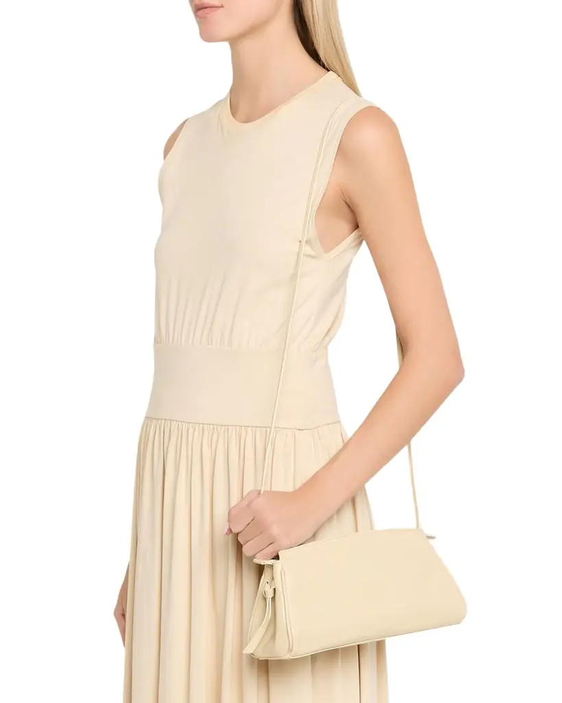 STAUD Maude Convertible Leather Clutch Bag