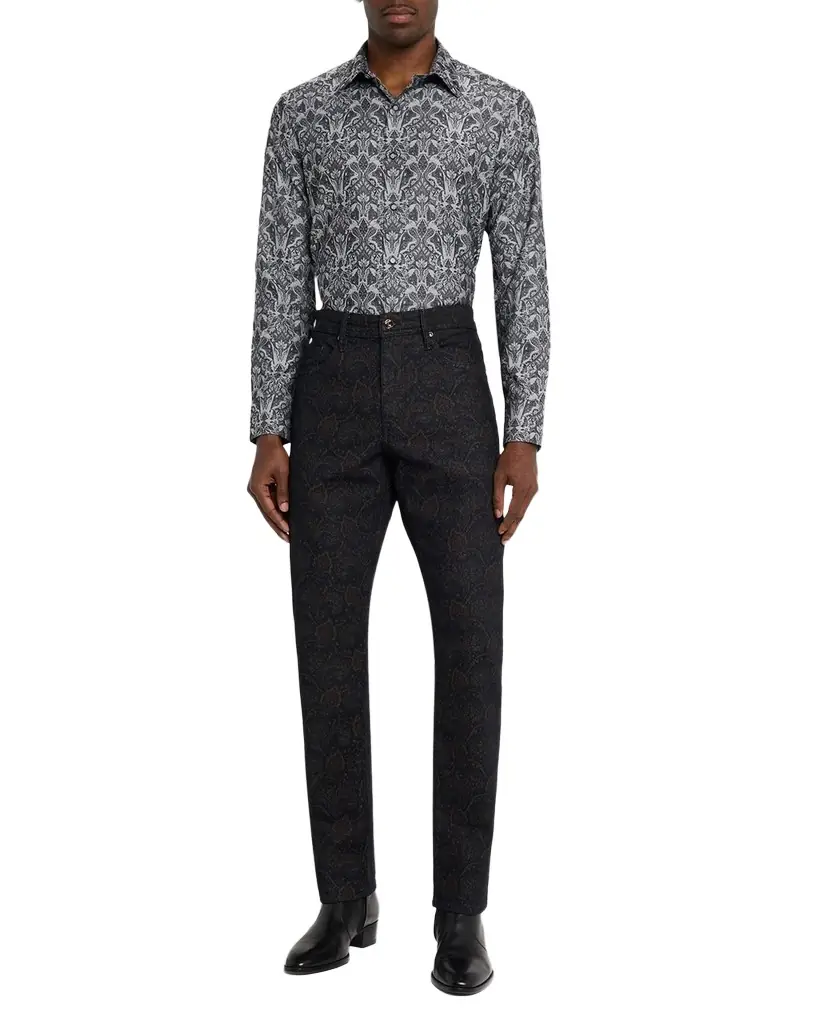 Robert Graham Men 's Highland Damask Button-Down Shirt