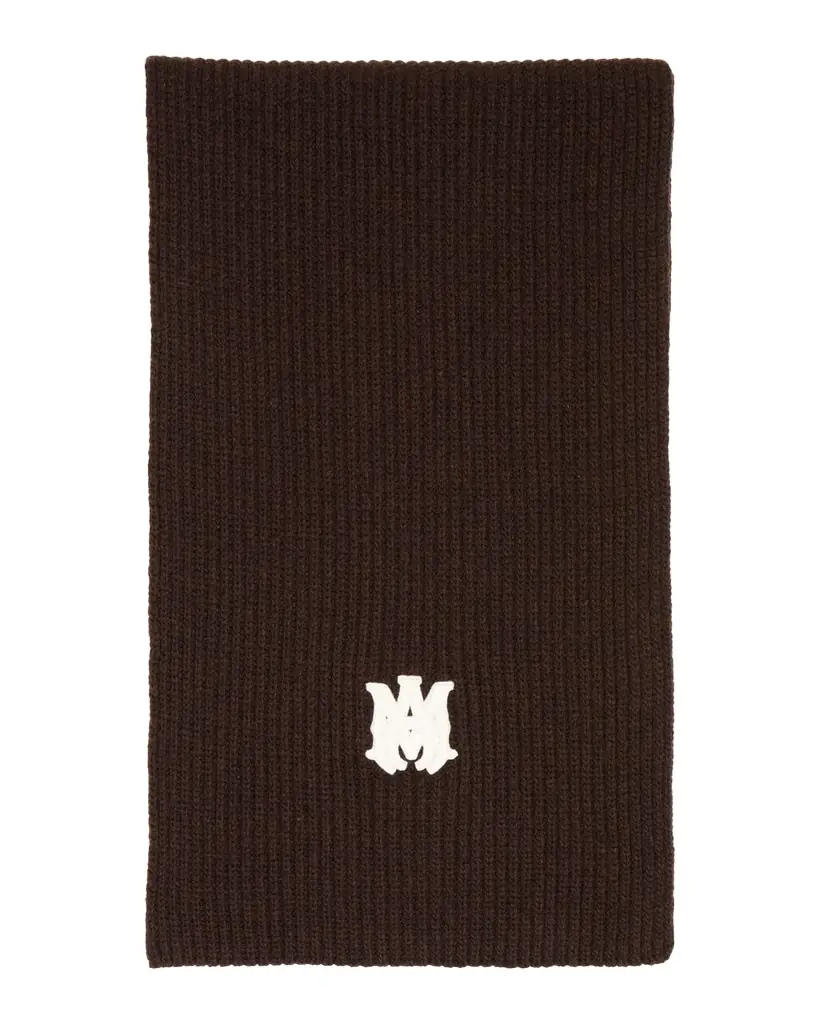 Amiri Men 's MA Ribbed Wool Scarf