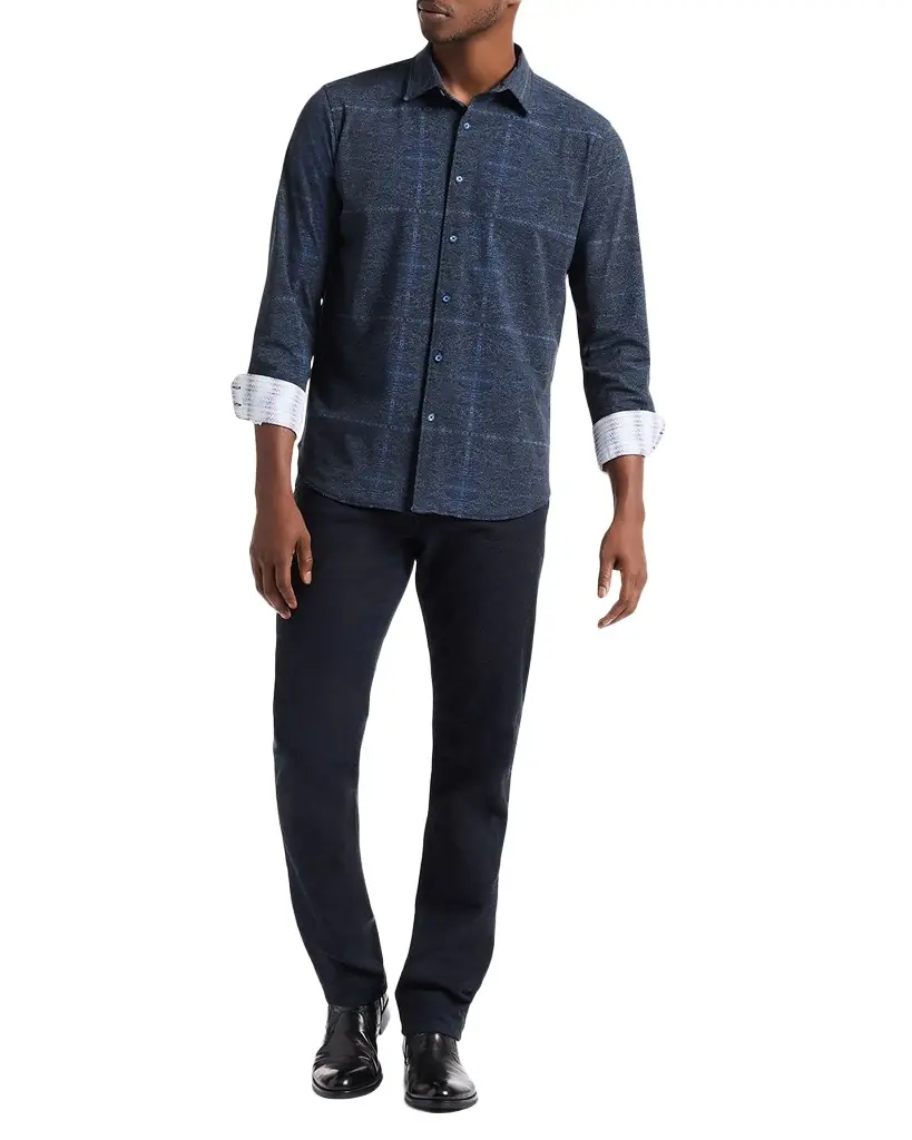 Robert Graham Men 's Irving Windowpane Kaleidoscope Button-Down Shirt
