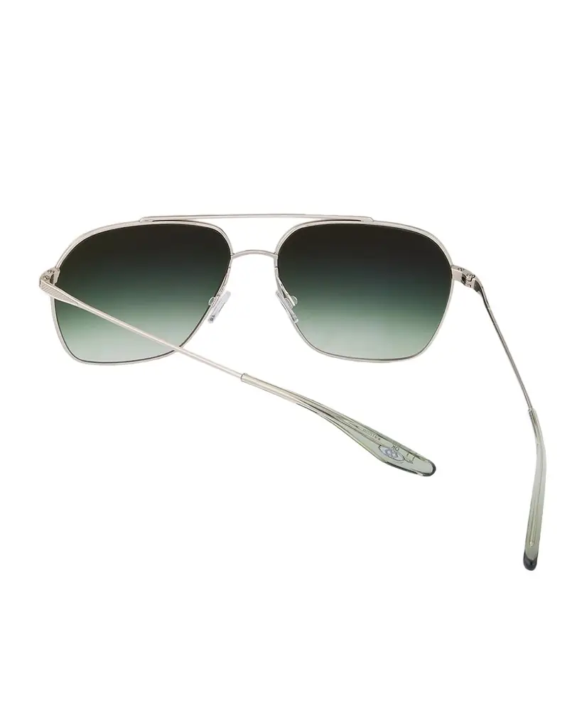 Barton Perreira Rizzo 60mm Aviator Titanium Sunglasses