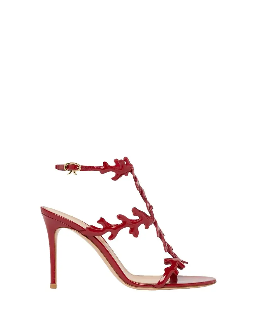 Gianvito Rossi 95mm Ocean Patent Leather Sandals