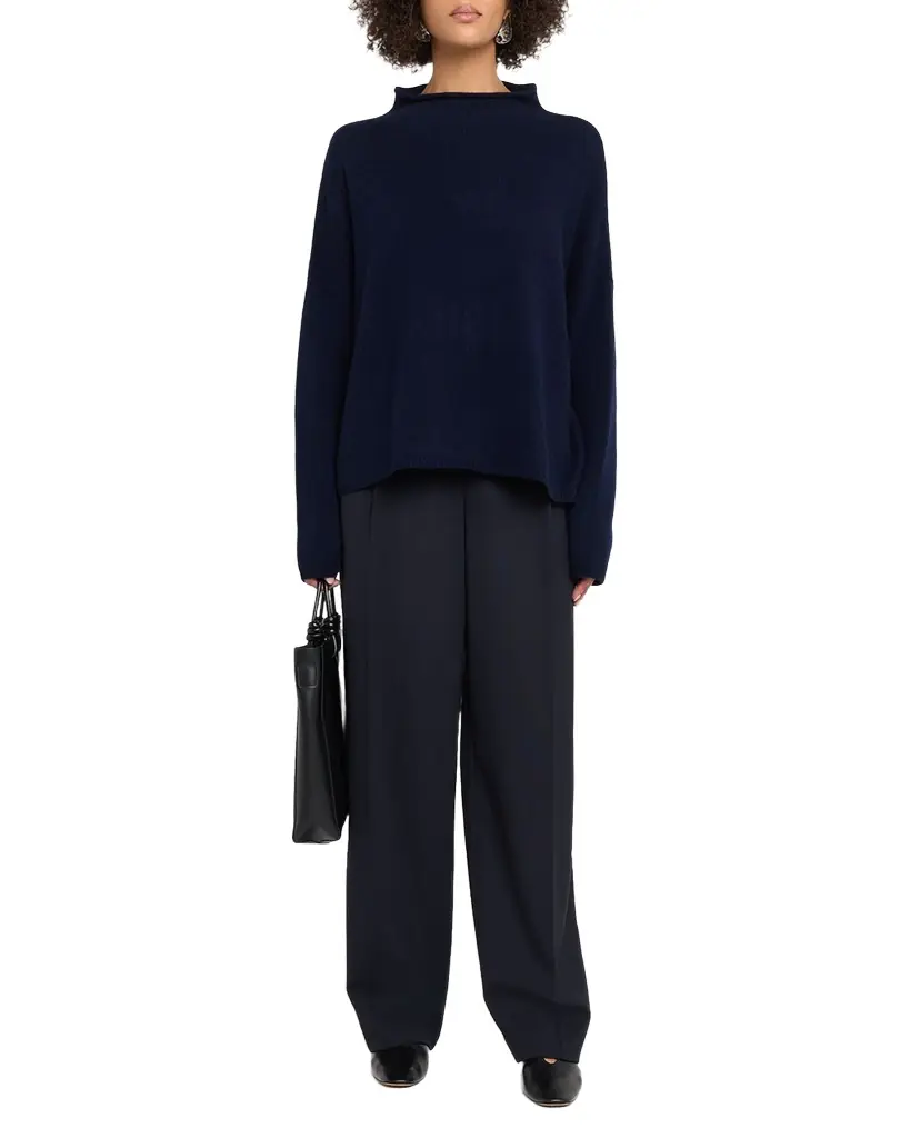 Lisa Yang Sandy Cashmere Roll-Neck Oversized Sweater
