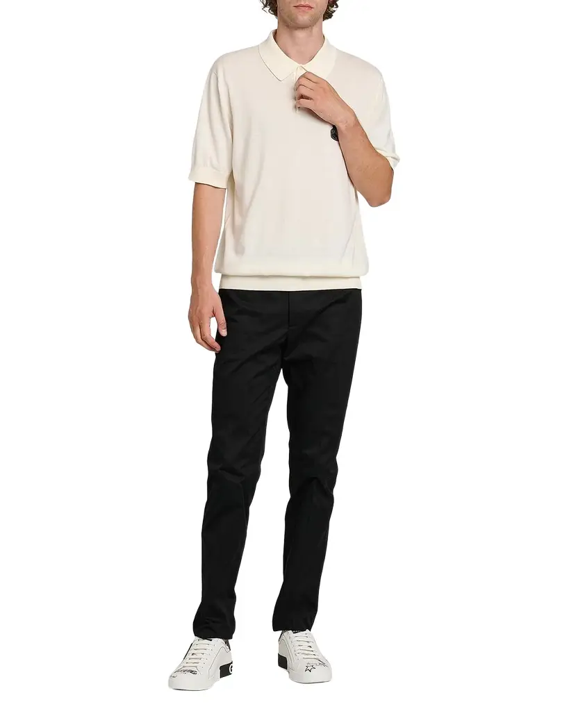 Dolce & Gabbana Men 's Cotton Heraldic Crest Polo Shirt