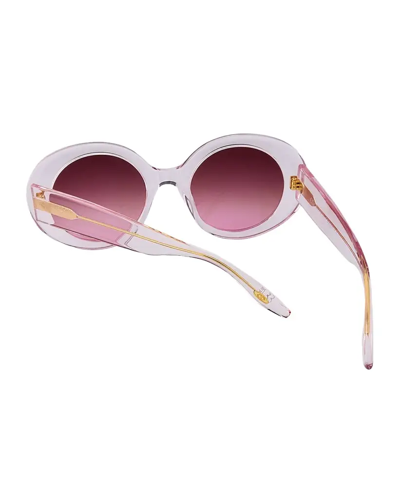Barton Perreira Lamarr 50.5mm Round Acetate Sunglasses