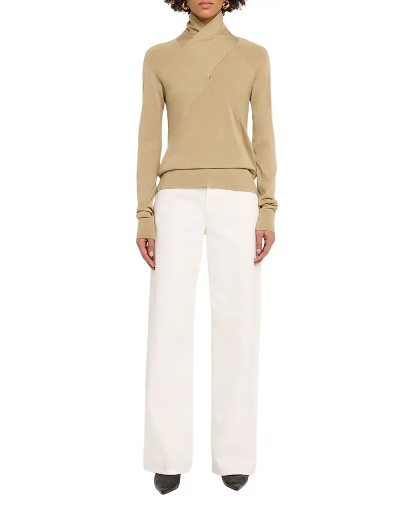 Toteme Crossover Merino Wool Sweater