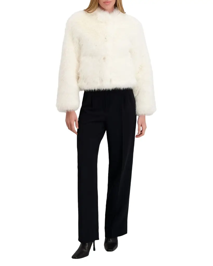 Lyla Grant Fur-Free Short Faux Fox Coat