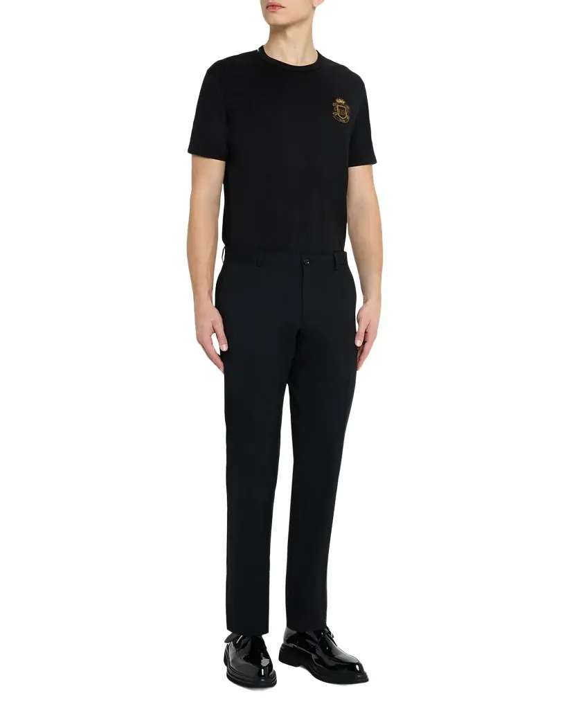 Dolce & Gabbana Men 's Heraldic Patch Cotton T-Shirt