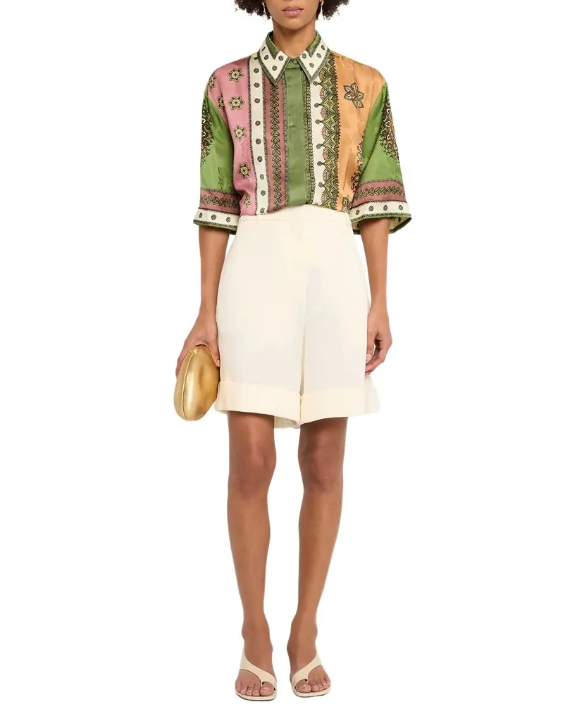ALEMAIS Contina Floral-Print Viscose Shirt